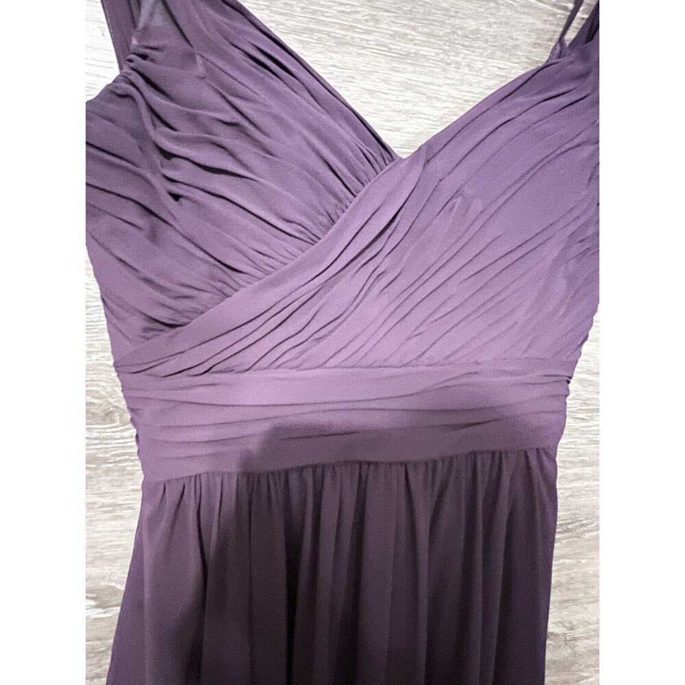 Bridesmaids Dress Size 4 Burgundy Long Formal Emperor Mori Lee Gardner Small - Picture 2 of 12